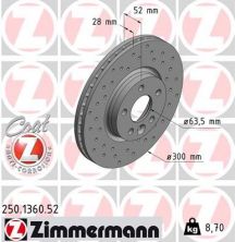 Zimmermann 250.1360.52 - Brzdový kotúč -