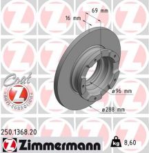 Zimmermann 250.1368.20 - Brzdový kotúč -