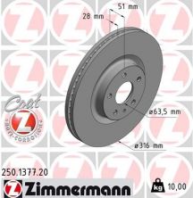 Zimmermann 250.1377.20 - Brzdový kotúč -