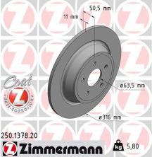 Zimmermann 250.1378.20 - Brzdový kotúč -