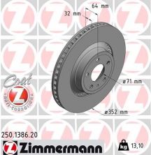 Zimmermann 250.1386.20 - Brzdový kotúč -