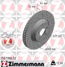 Zimmermann 250.1386.52 - Brzdový kotúč -
