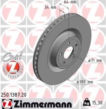Zimmermann 250.1387.20 - Brzdový kotúč -