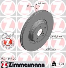 Zimmermann 250.1396.20 - Brzdový kotúč -