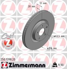 Zimmermann 250.1398.20 - Brzdový kotúč -
