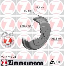 Zimmermann 250.1769.20 - Brzdový bubon -