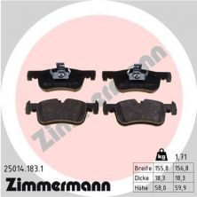 Zimmermann 25014.183.1 - Brzdové platničky -