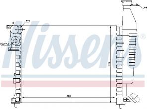 Nissens 63546 - Chladič vody -