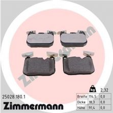 Zimmermann 25028.180.1 - Brzdové platničky -