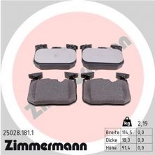 Zimmermann 25028.181.1 - Brzdové platničky -