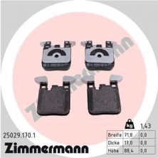 Zimmermann 25029.170.1 - Brzdové platničky -