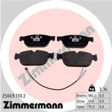 Zimmermann 25069.170.2 - Brzdové platničky -