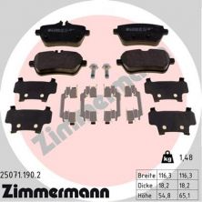 Zimmermann 25071.190.2 - Brzdové platničky -