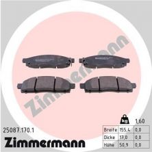 Zimmermann 25087.170.1 - Brzdové platničky -