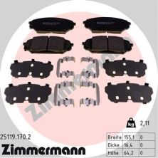 Zimmermann 25119.170.2 - Brzdové platničky -