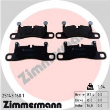 Zimmermann 25143.160.1 - Brzdové platničky -