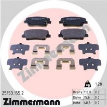 Zimmermann 25153.155.2 - Brzdové platničky -