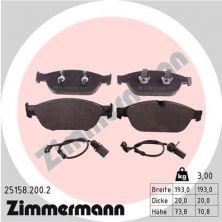 Zimmermann 25158.200.2 - Brzdové platničky -