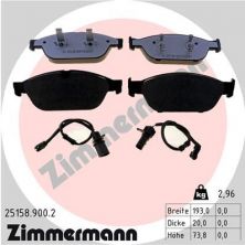 Zimmermann 25158.900.2 - Brzdové platničky -
