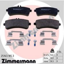 Zimmermann 25163.185.3 - Brzdové platničky -