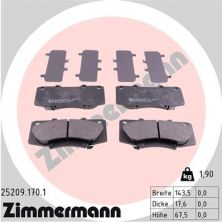 Zimmermann 25209.170.1 - Brzdové platničky -