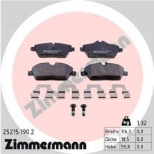 Zimmermann 25215.190.2 - Brzdové platničky -