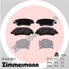 Zimmermann 25348.180.1 - Brzdové platničky -
