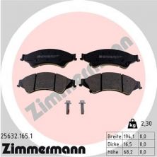 Zimmermann 25632.165.1 - Brzdové platničky -