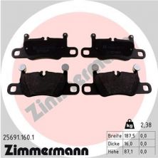 Zimmermann 25691.160.1 - Brzdové platničky -