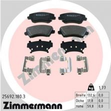 Zimmermann 25692.180.3 - Brzdové platničky -