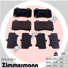 Zimmermann 25743.150.1 - Brzdové platničky -