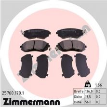 Zimmermann 25760.170.1 - Brzdové platničky -