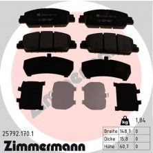 Zimmermann 25792.170.1 - Brzdové platničky -