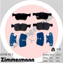 Zimmermann 25798.155.1 - Brzdové platničky -