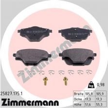 Zimmermann 25827.175.1 - Brzdové platničky -