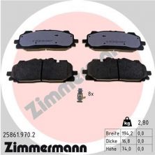 Zimmermann 25861.970.2 - Brzdové platničky -