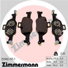 Zimmermann 25900.195.1 - Brzdové platničky -