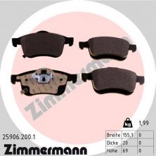 Zimmermann 25906.200.1 - Brzdové platničky -