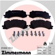 Zimmermann 25908.170.2 - Brzdové platničky -