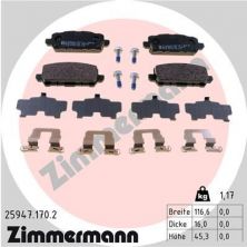 Zimmermann 25947.170.2 - Brzdové platničky -