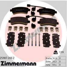 Zimmermann 25987.200.2 - Brzdové platničky -