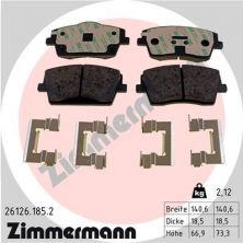 Zimmermann 26126.185.2 - Brzdové platničky -