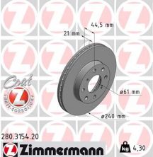 Zimmermann 280.3154.20 - Brzdový kotúč -
