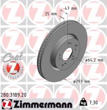 Zimmermann 280.3189.20 - Brzdový kotúč -