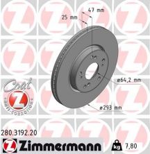 Zimmermann 280.3192.20 - Brzdový kotúč -