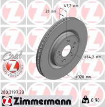 Zimmermann 280.3197.20 - Brzdový kotúč -