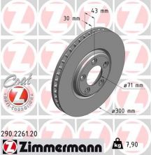Zimmermann 290.2261.20 - Brzdový kotúč -