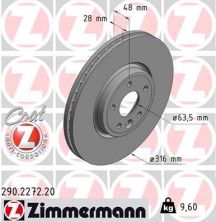Zimmermann 290.2272.20 - Brzdový kotúč -