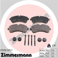 Zimmermann 29200.205.1 - Brzdové platničky -