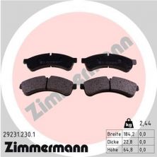 Zimmermann 29231.230.1 - Brzdové platničky -